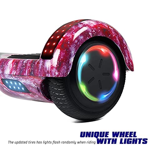 Image of LIEAGLE Hoverboard, 6.5 inch Self Balancing Scooter Hover Board with Bluetooth Wheels LED Lights for Kids Adults
