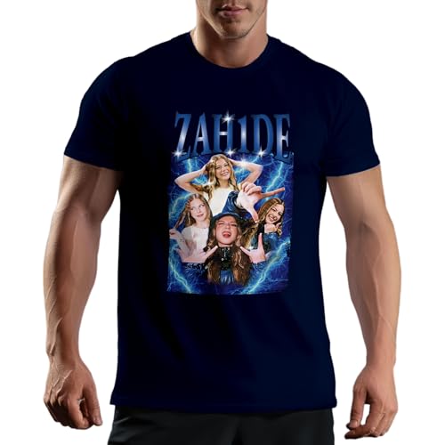 Social Media Influencer Lover zah1de - Camiseta para hombre, azul marino, L