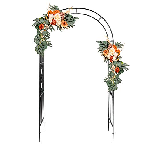 Vingli Garden Arbor, Arch Walkway For Wedding Ceremony Party, Christmas Garden Decorations Steel Garden Trellis For Plant Climbing, Pergola For Garden, Backyard, Lawn, Bench (Dome) #TOP1