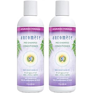 Auromere Ayurvedic Pre-Shampoo Conditioner – Vegan, Cruelty Free, Natural, Non GMO, Moisturizing, Paraben Free, Sulfate Free, All Natural Hair Conditioning Oil for All Types of Hair (7 fl oz), 2 pack
