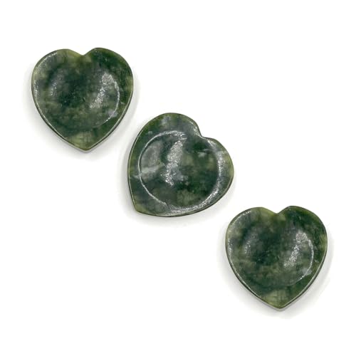 Connemara Marble 3 Heart-Shaped Worry Stones