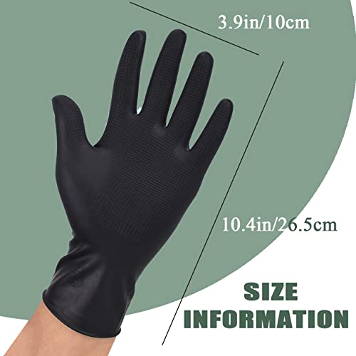 Vovcig Hair Dye Gloves, 3 Pairs Professional Hair Coloring Accessories Dye Gloves Reusable For Hair Salon Hair Dyeing, 3 Left+3 Right, Black #TOP2