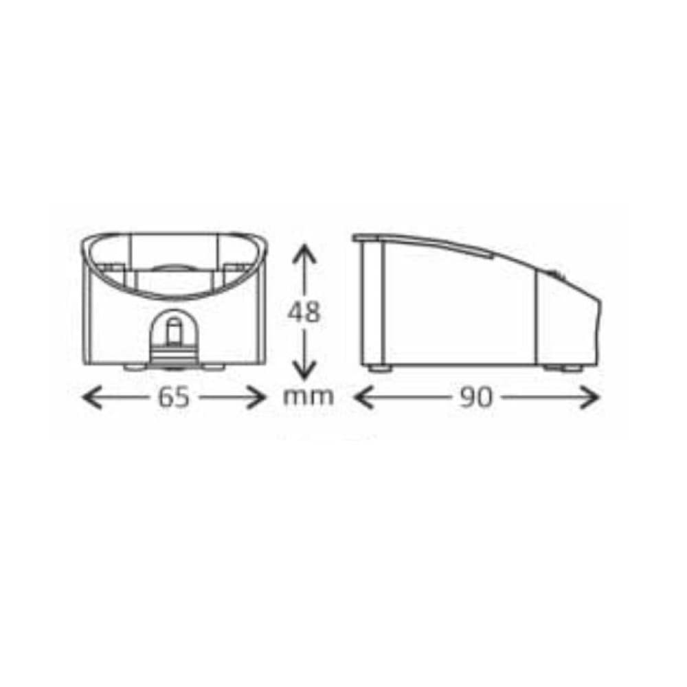 Paire de photocellules encastrées Ovale infrarouge, 12/24V AC/DC, IP44, plage de 100 mètres - Tecno Automation FTCCX5T