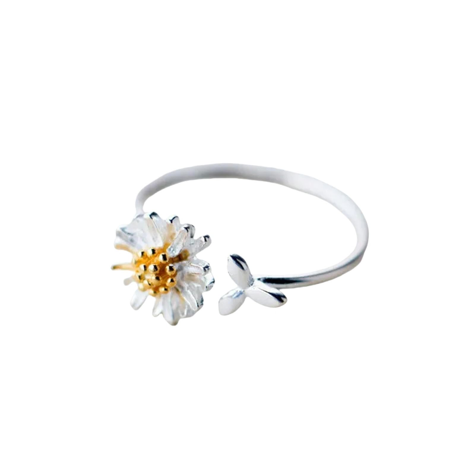 Bague réglable marguerite le cadeau idéal sans erreur de taille