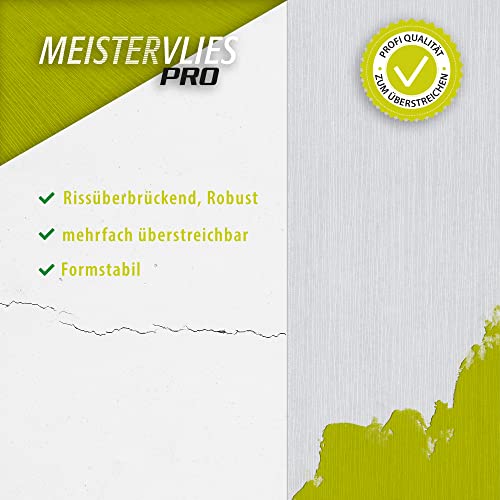 A.S. Création 248510 2485-10 Non-Woven Wallpaper 10.05 m x 0.53 m White Made in Germany, White, Can Be Painted Over, 53 x 1005 cm - Image 2