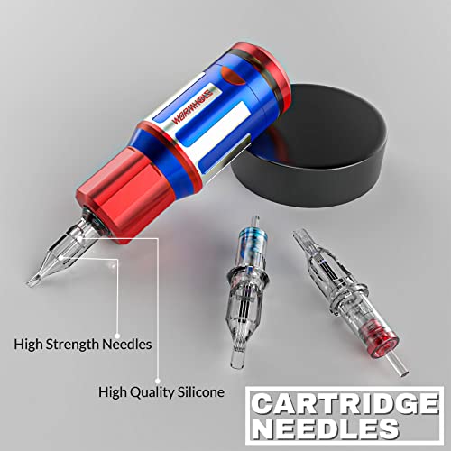 Wormhole Tattoo Kit,Wireless Tattoo Pen Kit, Tattoo Machine Pen- Rotary Tattoo Pen For Beginner,Tattoo Gun Kit Professional Complete With Tattoo Cartridge Needles/Tattoo Ink,Cordless Tattoo Supplies Tk509 #TOP3