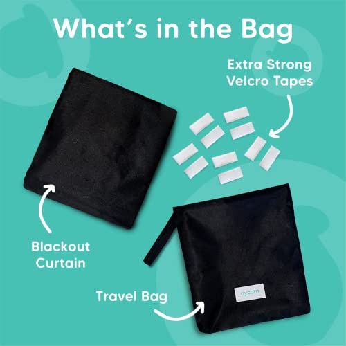 Aycorn Temporary Blackout Blinds & Curtains For Bedroom, Living Room, Nursery and Travel – Adjustable 130 x 200 – No Drill Black Out Blinds – Stick On Suction Cups & Velcro Fasteners (Black) - Cosy Home Interiors Aycorn Temporary Blackout Blinds & Curtains For Bedroom, Living Room, Nursery and Travel – Adjustable 130 x 200 – No Drill Black Out Blinds – Stick On Suction Cups & Velcro Fasteners (Black) - Image 9