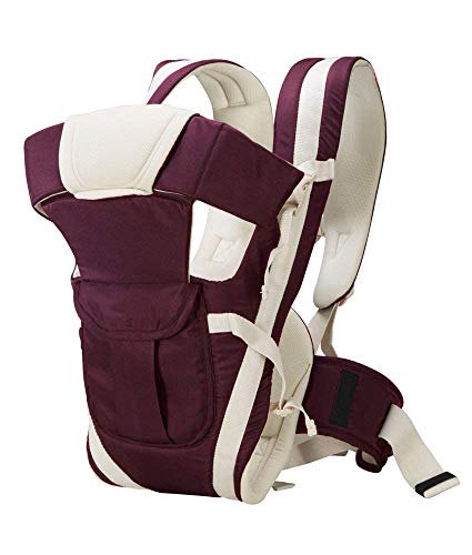 Image of Antil's Baby Carrier Bag /Adjustable Hands Free 4 in 1 Baby /Baby sefty Belt /Child Safety Strip /Baby Sling Carrier Bag /Baby Back Carrier Bag (Purple) Front Carry Facing