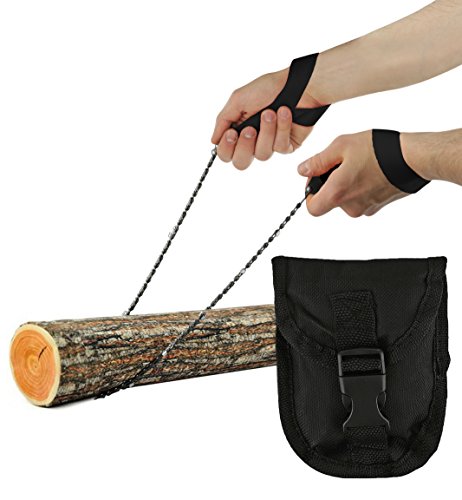 Pocket Chainsaw - Razor Sharp Self Cleaning 25.5 In Portable Hand Saw Survival