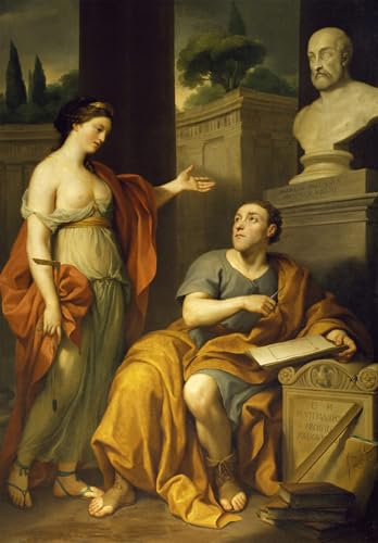Cuadros artísticos de alta calidad con el retrato de Mengs para una decoración elegante, 60x90cm