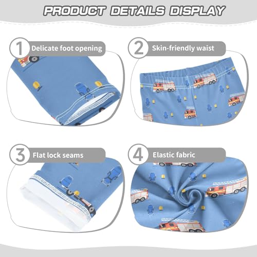 Girls' Leggings Fire Truck Blue Kids Yoga Tights Pants 1 Pack 23016933