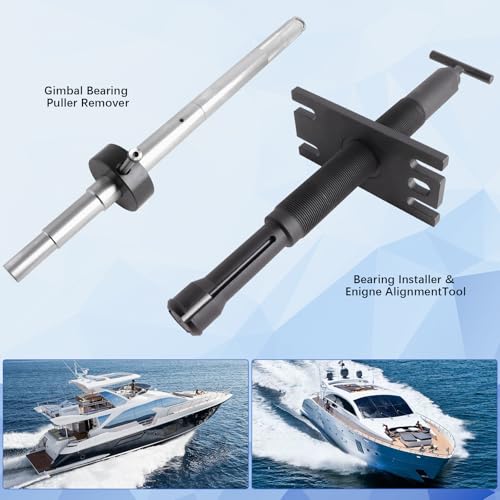Image of Mercruiser Alignment Tool & Gimbal Bearing Puller Set - Engine Alignment for Alpha, Alpha 1, MR, Bravo, OMC, and Volvo