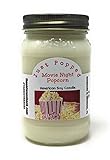 The Old Wax Shack Movie Night, Buttered Popcorn, Soy Candle - 16 Oz. Mason Jar