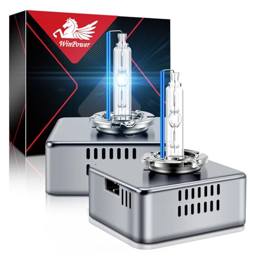 WinPower D5S Bombillas Xenón HID Lámparas para Faros 25W 8000K Blanco Frío 12V Luz de Carretera Cruce, 2 Piezas