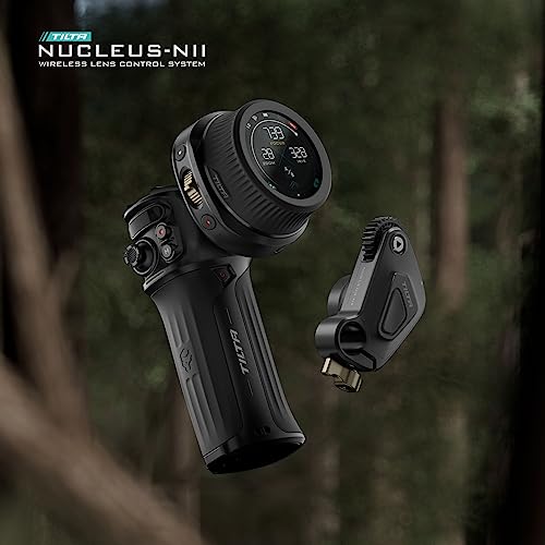 Image of Tilta Nucleus Nano II Wireless Lens Control System | Wireless Zoom, Focus, Aperture Control | Follow Focus | Accurate Pulling | Touch Screen | WLC-T05-HWC (Hand Wheel Control)