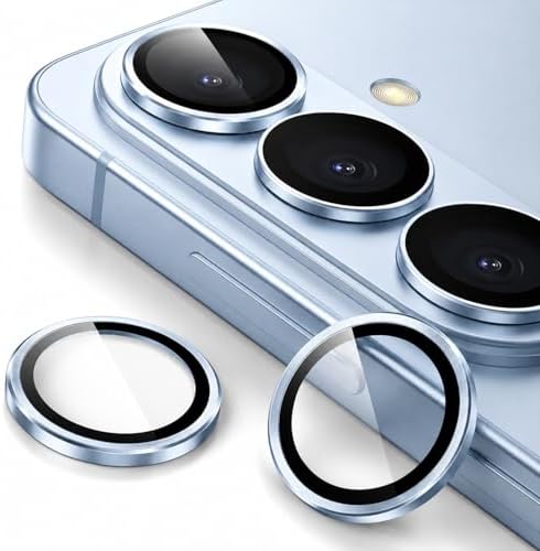 Jurqqer für Samsung Galaxy S26 / S26 Plus Kameraschutz, Sky Blue | 9H Saphirglas & Flugzeug-Aluminiumlegierung, Kratzfest, Blasenfreie Montage, Ultraflach, HD Klar und Hüllenkompat