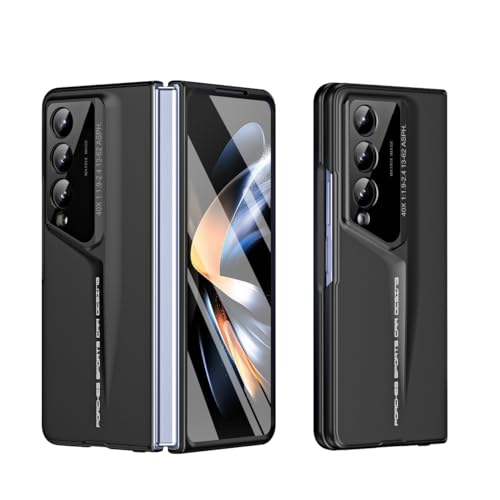Paquetes de fundas para teléfono Compatible con Samsung Galaxy Z Fold 4, funda ultrafina y ligera con protector de pantalla integrado, protección completa a prueba de golpes, resistente funda protecto