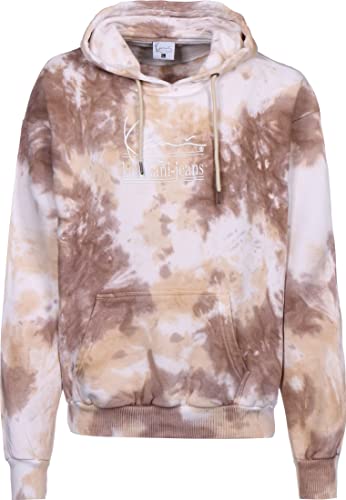 Karl Kani Signature Tie Dye Hoodie Brown/Sand/Light Sand L