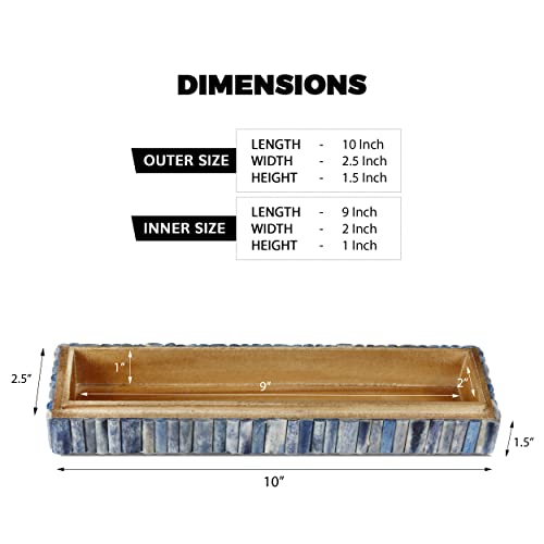 Handicrafts Home Decorative Storage Box with Lid for TV Remote Ivory Ocean Keepsake Memory Box, Jewelry Organizer - Image 2