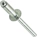 Aluminum Pop Rivets 3/16" x 1/2" Dome Head Blind 6-8 Gap .376" - .500" Quantity 50 by Fastenere