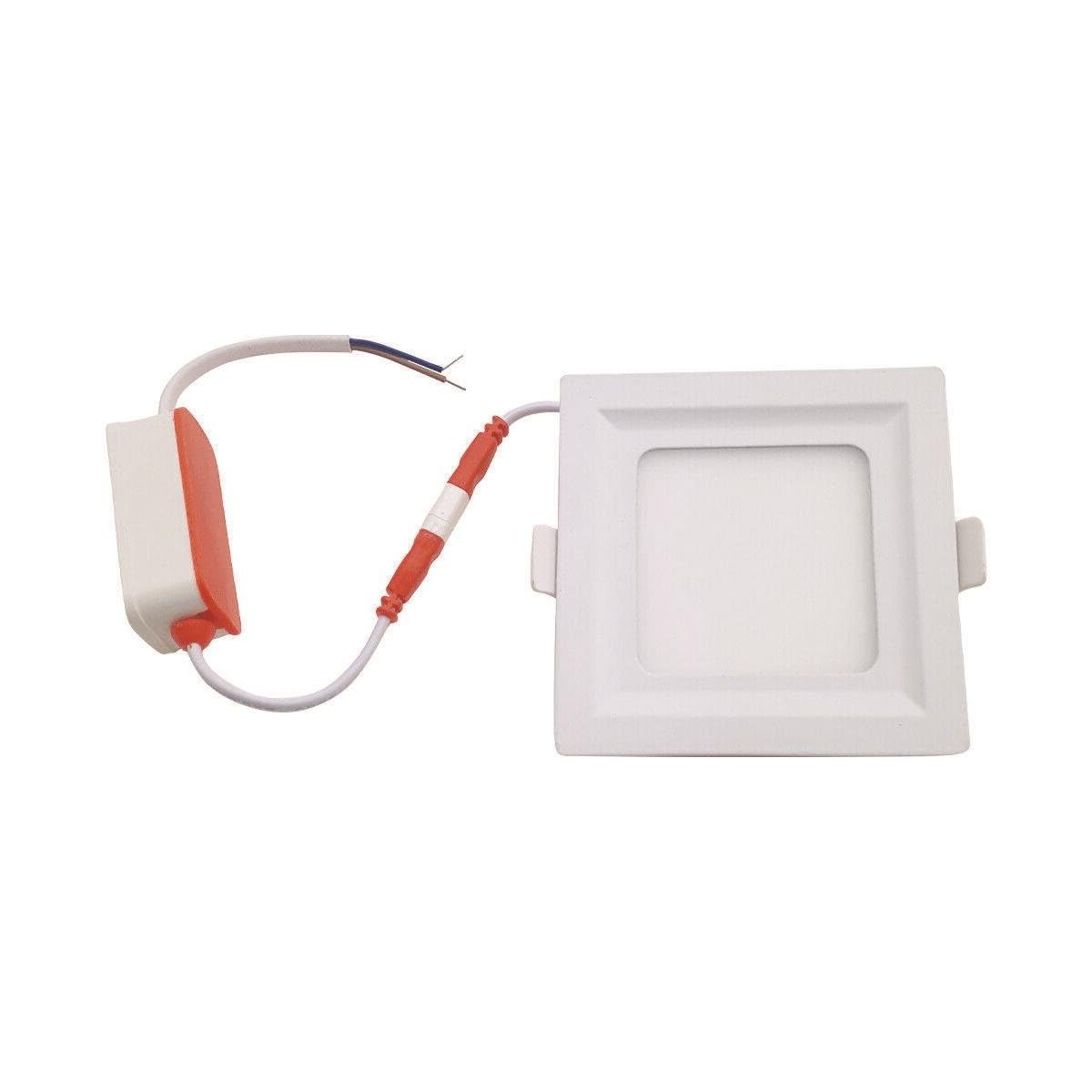 LED Square Recessed Lighting Panel Light 6000K 5W/9W/22W 60W Eqv Ultra Thin Ceiling LED Lights with LED Driver Downlight Slim Panel Light (5W)