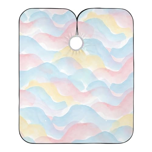 Capa de barbería impermeable para hombres Kigai Watercolor Waves miniatura 2