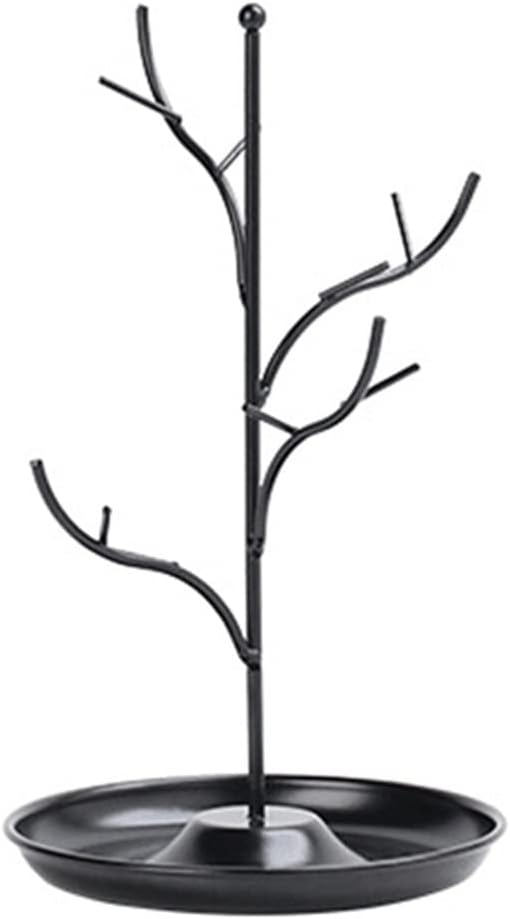 Jewelry Display Stand Rack Tree Stand Iron Necklace Earring Holder Bracelet Fashion Organizer(E)