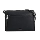  Parfois - Clutch - Bandolera Con Bolsillo Exterior - Mujeres - Tallas M - Negro
