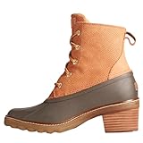 Sperry Women's Saltwater Heel Snow Boot, Brown Snake, 8.5