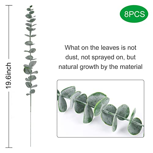 18Pcs Babys Breath Eucalyptus Leaves Bouquet Gypsophila Artificial Flowers And Faux Greenery For Home Decor #TOP6