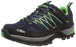 CMP RIGEL LOW TREKKING SHOE WP, Scarpe Sportive Indoor, Uomo, Blu (B.Blue-Gecko), 43 EU