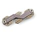 KEYDISK Mini • Slim Key Holder • Aerograde Anodized Aluminum • Compact Keychain Organizer • Great for Lanyards, Key Fobs, Key Ring (Grey)