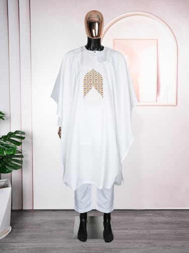 HD African Mens Clothing Traditional Wedding Attire Embroidery Agbada Boubou Caftan Nigerian Male Clothes Set2