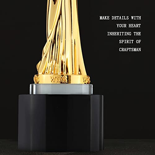 Oscar trofeeën, metalen trofeeën, gouden kampioenschap trofeeën, verschillende concurrentietrofeeën kunnen worden aangepast, belettering kan zijn (Color : Gold, Size : 31 * 8 * 8cm) - Image 6