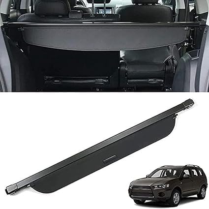 Auto versenkbare hinteren Kofferraum Paket Regal Cargo Covers per Mitsubishi Outlander 2008 2012, Gepäck Vorhang Privatsphäre schützendes Zubehör