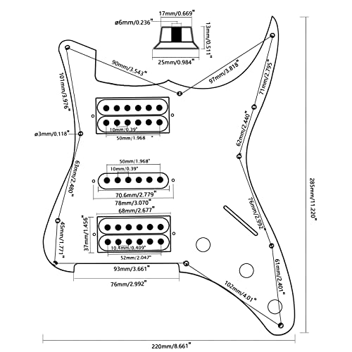 Plaque pré-câblée de guitare électrique et micro précharge - 2