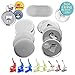Nice2Have 25 Sets of Bottle Opener Buttons 2.25 inch (58mm) - Button Maker Supplies for Button Maker Machine