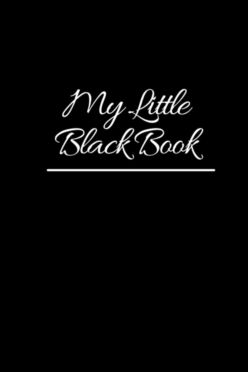 My Little Black Book: Classic style lined notebook
