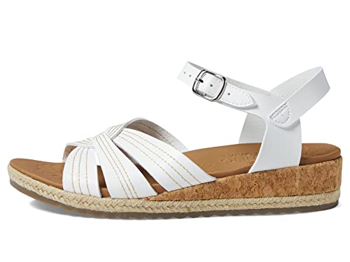 Skechers Women's BREEZIE Sandal, White, 6