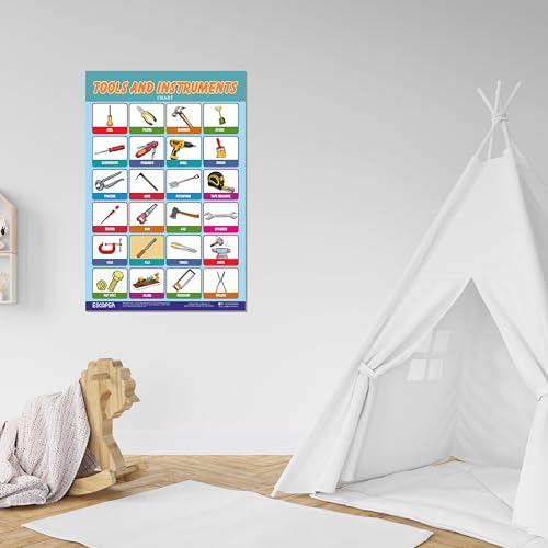 Image of ESCAPER Tools & Instruments Educational Charts for Kids, Charts for Kids Learning (11.5 x 17.5 inches), Kids Study Material, Kids Learning Books, Educational Posters