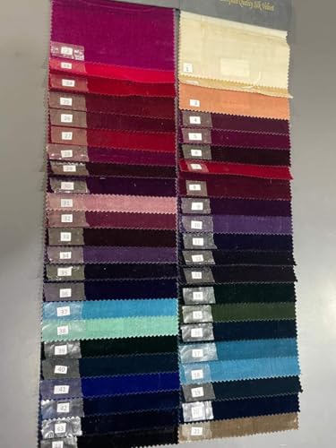 Tissu en velours mélangé de soie largeur 137,2 cm pour couture et mode #4 D