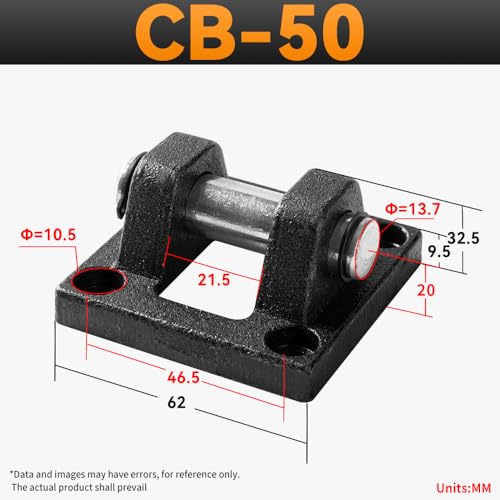 Image of Foot Flange CB-50 for Foot Mounting Work for Pneumatic SC 50 Cylinder with 4 Screws
