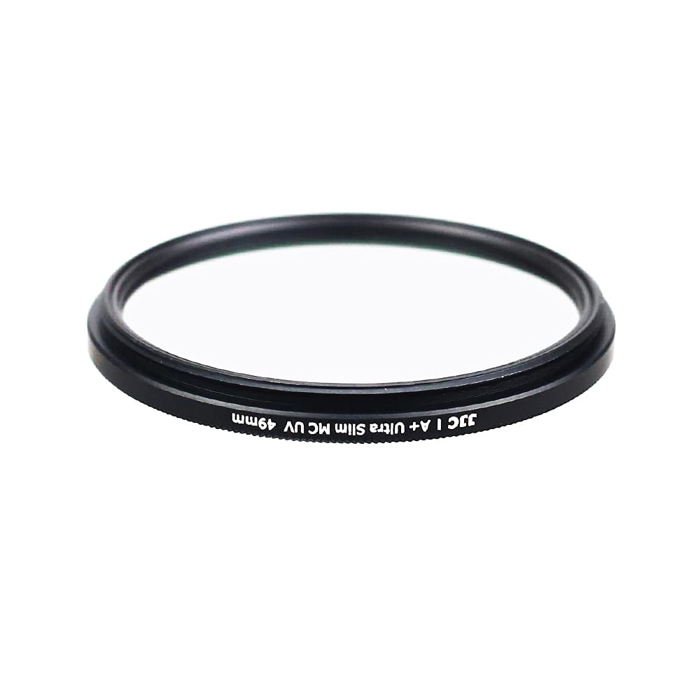 KOMET Filtre UV Multicouche 49mm + Bouchon Objectif - Protection Pour Sony RX1R NEX-7 Et Canon M50 EF-M 15-45mm