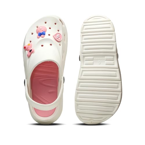 Image of ASIAN INDIGO-08 Stylish Women Clogs | Lightweight, Comfortable & Breathable Slip-Ons with Trendy 3D Stickers
