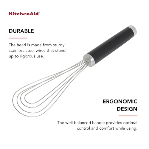 KitchenAid Flat Whisk, Black, 11.5-Inch - Image 4