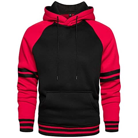 LBL Men's Colour Block Hoodie with Pockets Cover