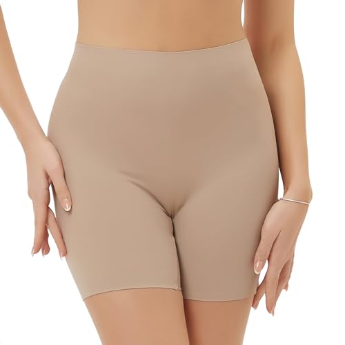 Prontiaduscire Pantalones Cortos Mujer Culotte Fajas Reductora Shorts Abdomen Control Body Moldeador - 117R2 Beis S