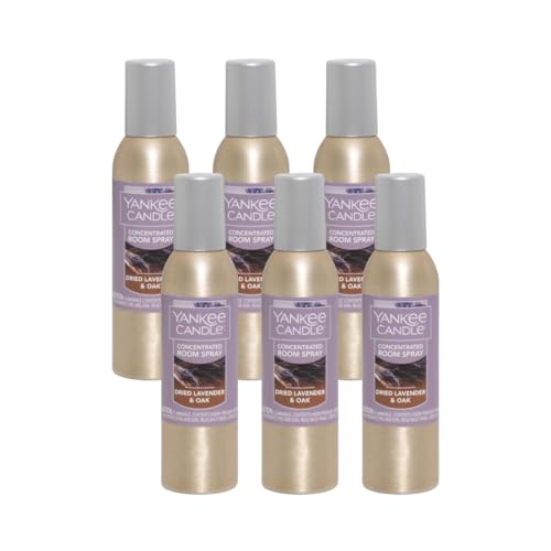 Yankee Candle Concentrated Room Spray, Lavender & Oak (1.5 Oz) — Pack of 6