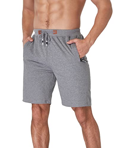 Tansozer Mens Shorts Casual Shorts Short Pants Mens Workout Drawstring Summer Shorts With Elastic Waist And Pockets Grey Xl #TOP3