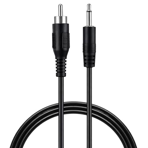 Jxiwfvl 3.5mm to RCA Audio Cable, 6.5ft Mono 3.5mm to RCA Cable Adapter, 1/8 Inch Male Plug Male Audio Plug Jack Connector for Headphone, Speakers, Subwoofer, Pre-Amp,TV